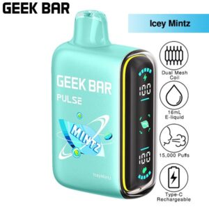 Geek Bar | Pulse Mintz Edition Disposable (Pack of 5) | 16 mL / 15000 puffs | Icy Mintz | 50mg