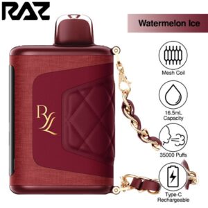 Raz | RYL Classic Disposable (Pack of 5) | 16.5 mL / 35000 puffs | Watermelon Ice | 50mg