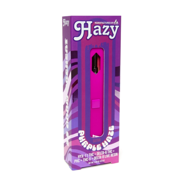 Hazy Extrax | Live Resin Preheat Disposable | 3.5 mL | Purple Haze | 3.5g