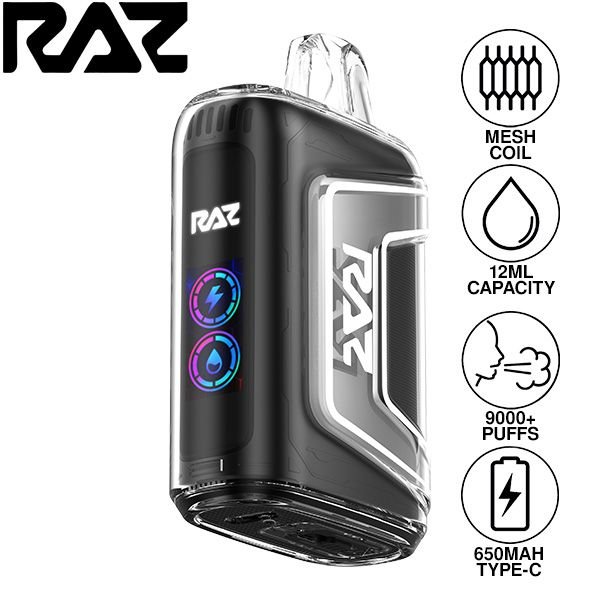 Raz | TN9000 Disposable (Pack of 5) | 12 mL / 9000 puffs | Triple Berry Ice | 50mg