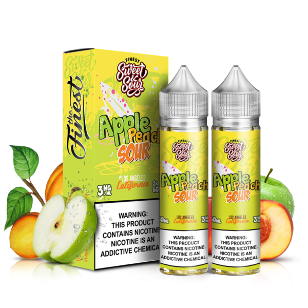 THE FINEST | CANDY EDITION | APPLE PEACH SOUR ON ICE | 3mg