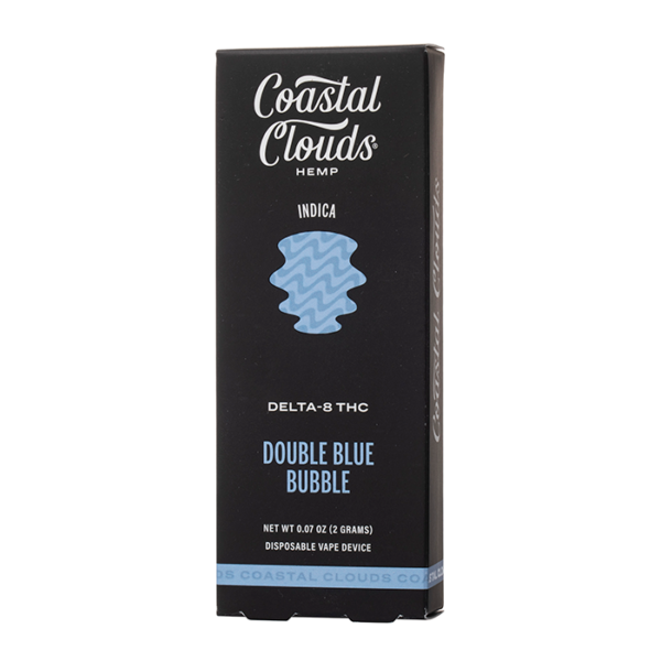 Coastal Clouds Hemp | D8 Disposable | 2 mL | Double Blue Bubble | 2g