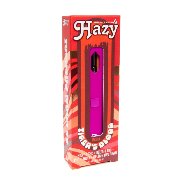 Hazy Extrax | Live Resin Preheat Disposable | 3.5 mL | Tiger's Blood | 3.5g