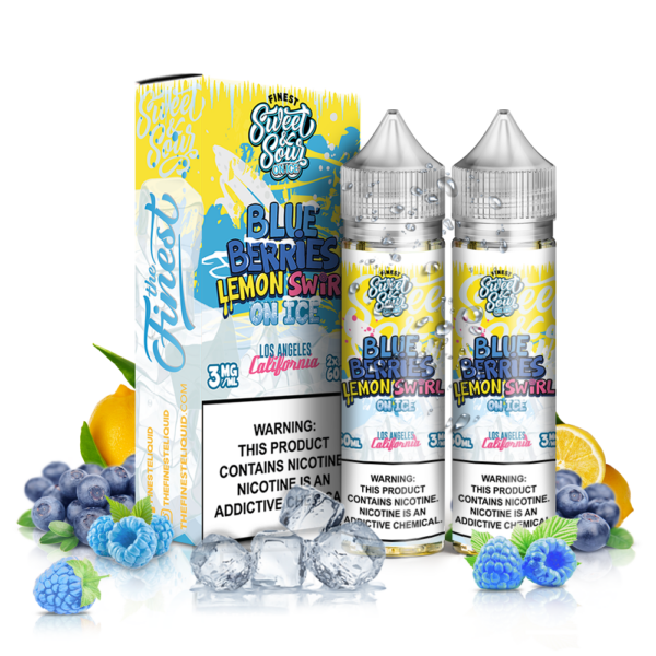 THE FINEST | CANDY EDITION | BLUE-BERRIES LEMON SWIRL ON ICE | 0mg