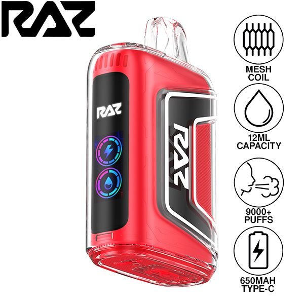 Raz | TN9000 Disposable (Pack of 5) | 12 mL / 9000 puffs | Cherry Lemon | 50mg