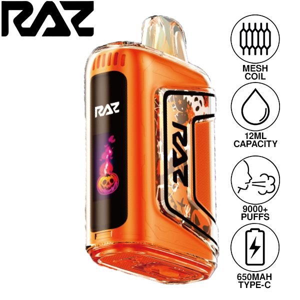 Raz | TN9000 Disposable (Pack of 5) | 12 mL / 9000 puffs | Pumpkin Pie Frosting | 50mg