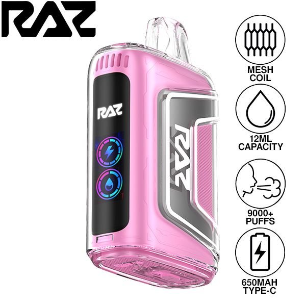 Raz | TN9000 Disposable (Pack of 5) | 12 mL / 9000 puffs | Strawberry Shortcake | 50mg