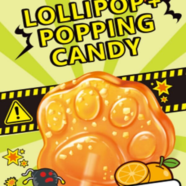 SUBZERO 8℃ lollipop+popping candy | Orange