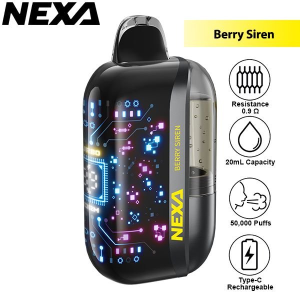 Nexa | Ultra InvisaCloud Edition (Pack of 5) | 20 mL / 50000 puffs