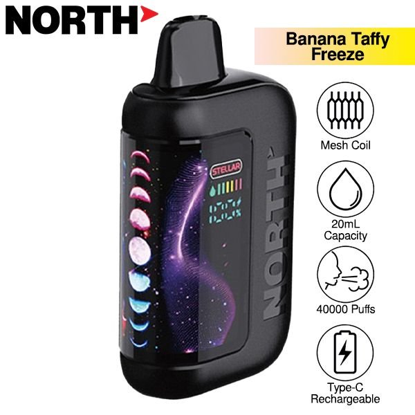 North | Stellar Dark Moon Edition (Pack of 5) | 20 mL / 40000 puffs